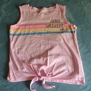 Girls pink tank top NW